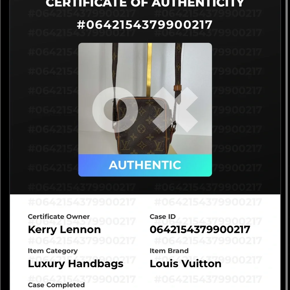 authentic with COA louis vuitton monogram mini danube crossbody bag - Picture 14 of 14